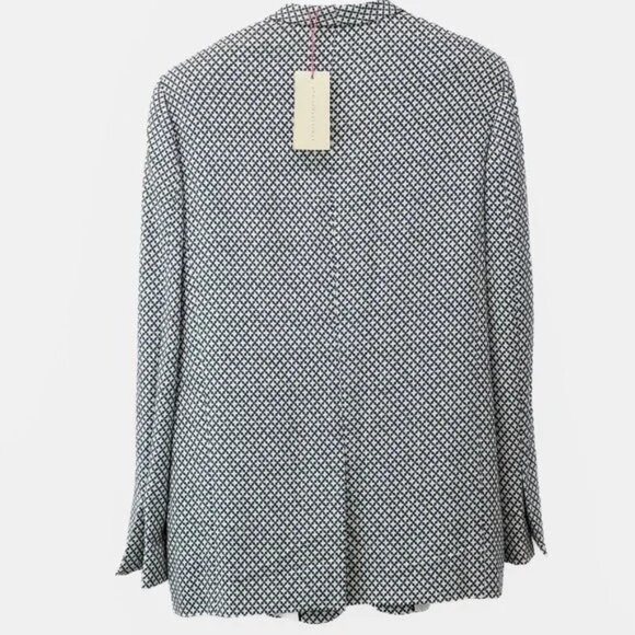 Stella McCartney SS/12 Runway Navy Patterned Blazer - Picture 3 of 12